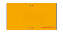 Etikety 22 x 12 mm, oranžové, do etiketovacích klieští Cola-ply